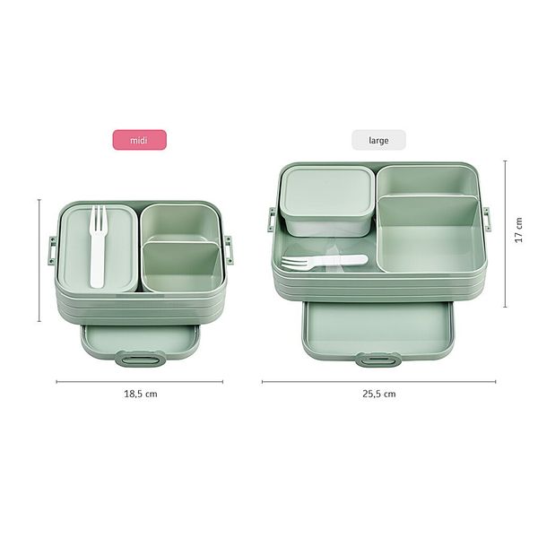 Mepal bento lunchbox take a break midi - nordic sage