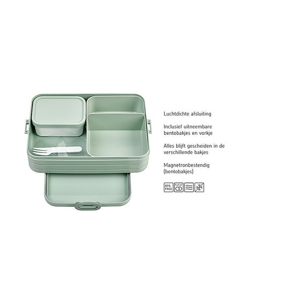 Mepal bento lunchbox take a break large - nordic black