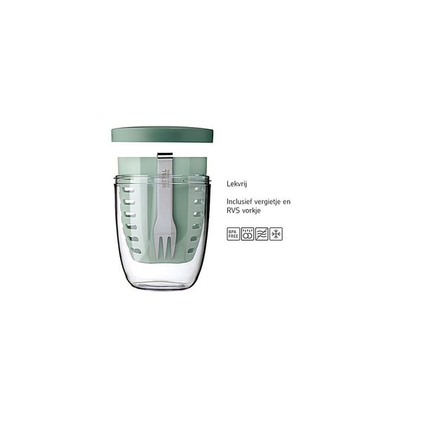 Mepal fruit & veggie pot ellipse - nordic sage