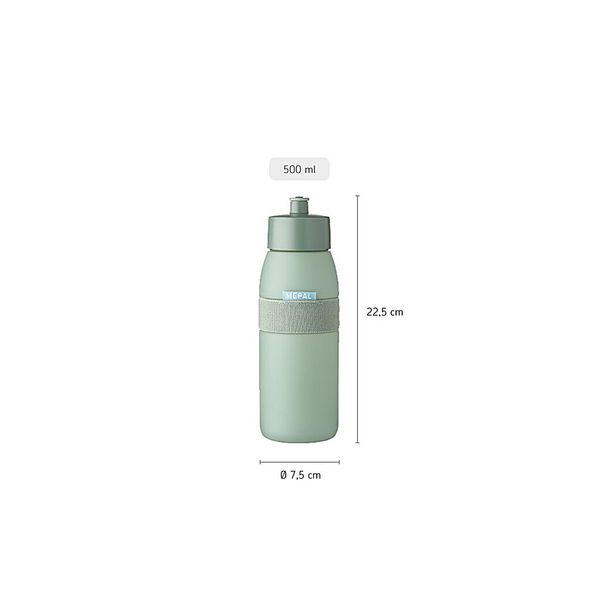 Mepal sportbidon ellipse 500 ml - nordic sage