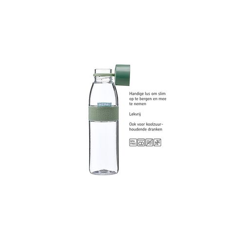 Bouteille deau Ellipse 700 ml - Nordic sage  Mepal