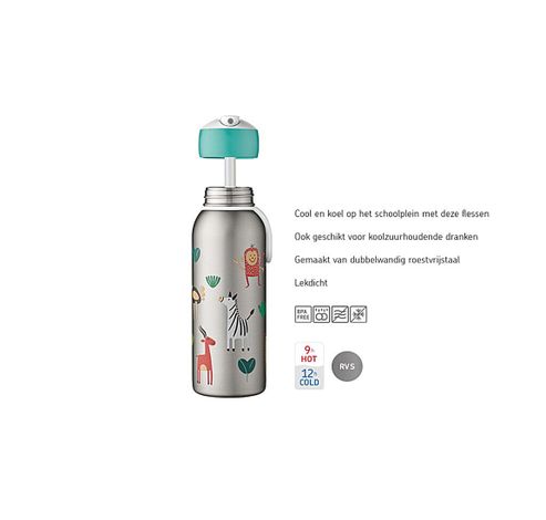 Campus isoleerfles flip-up 350 ml - little farm  Mepal