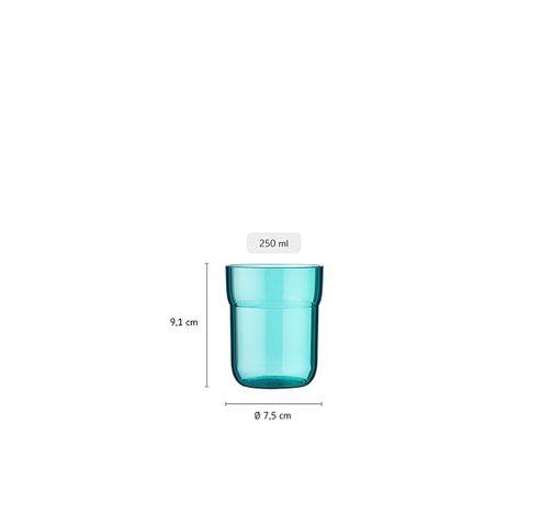 kinderglas mio 250 ml - little farm  Mepal