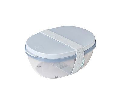 Ellipse saladbox - nordic blue