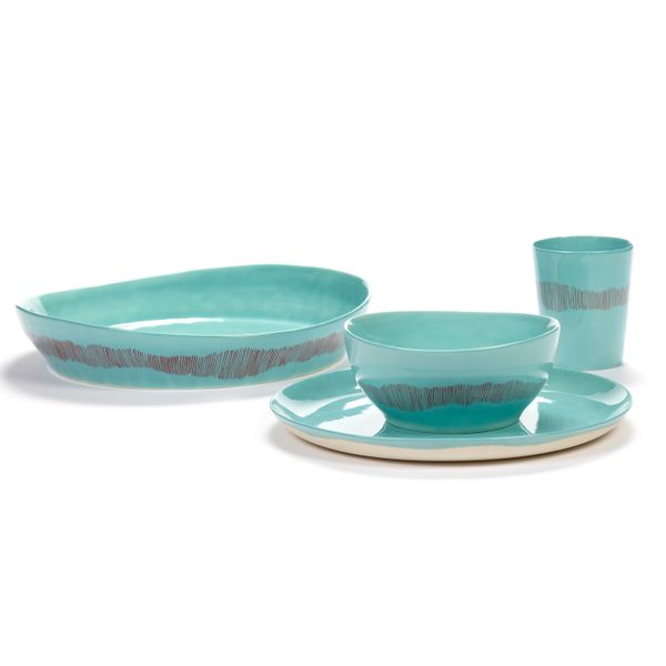 Serax Feast tableware by Ottolenghi Schotel S 11.5cm H2cm Azure Broccoli Groen