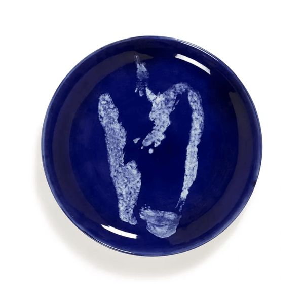 Serax Feast tableware by Ottolenghi Ontbijtbord S 19cm H2cm Lapis Lazuli Paprika Wit