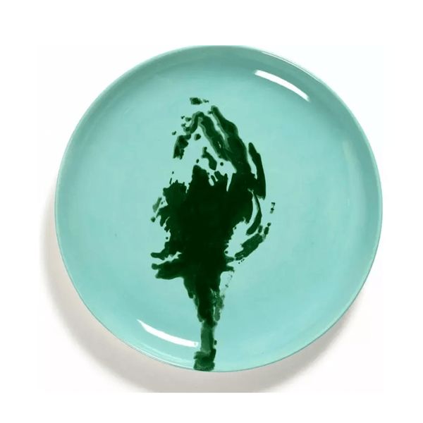 Serax Feast tableware by Ottolenghi Voorgerecht bord M 22,5cm H2cm Azure Artisjok Groen