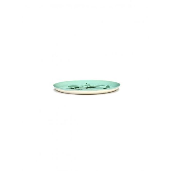 Serax Feast tableware by Ottolenghi Dinerbord L 26.5cm H2cm Azure Paprika Groen