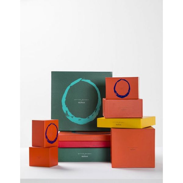 Serax Feast tableware by Ottolenghi Dinerbord L 26.5cm H2cm Azure Paprika Groen