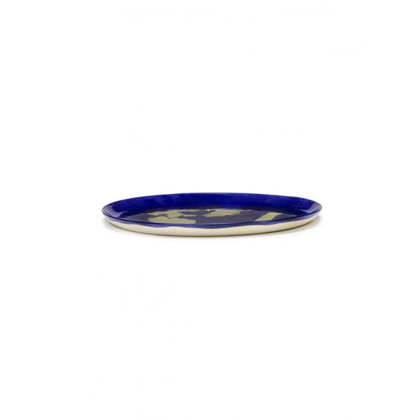 Serax Feast tableware by Ottolenghi Serveerbord 35cm H2cm Lapis Lazuli Paprika Goud