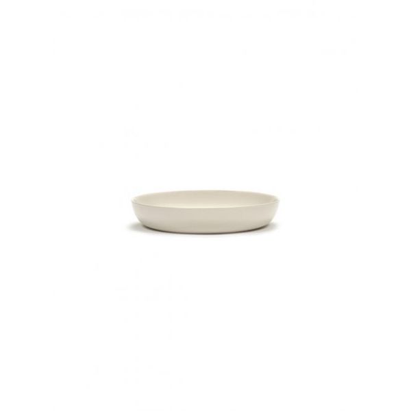 Serax Feast tableware by Ottolenghi Diep Bord 22cm H4cm Wit Paprika Zwart