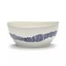 Serax Feast tableware by Ottolenghi Kom S 16cm H7,5cm Wit Swirl-Stripes Blauw