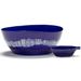 Serax Feast tableware by Ottolenghi Kom L 18cm H8cm Lapis Lazuli Swirl-Stripes Wit