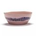 Serax Feast tableware by Ottolenghi Kom L 18cm H8cm Delicious Pink Swirl-Stripes Blauw