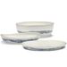 Serax Feast tableware by Ottolenghi Diepe serveerschaal S 30cm H6cm Wit Swirl-Stripes Blauw