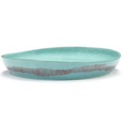 Serax Feast tableware by Ottolenghi Serveerschaal M 36cm H6cm Azure swirl-stripes rood