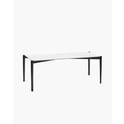 TAFEL RECHTHOEKIG ÉLOÏS L194 x B97 x H75 CM BEUK ZWART - GEBROKEN WIT 