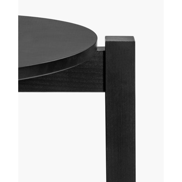 TAFEL HOOG ÉLOÏS L71 x B71 x H105 CM BEUK ZWART 