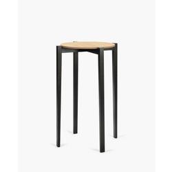 TAFEL HOOG ÉLOÏS L71 x B71 x H105 CM BEUK ZWART - EIK NATUREL 