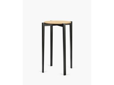 TAFEL HOOG ÉLOÏS L71 x B71 x H105 CM BEUK ZWART - EIK NATUREL