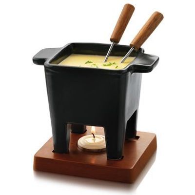 Nero Set Fondue Tapas Noir 200ml 13x13xh13cm  Boska