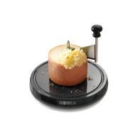 Marbre Noir Friseur Fromage-plateau-cout D23.5x3cm 