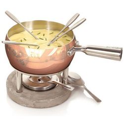 Boska Copper Set A Fondue Fromage 1.7l Plat En Beton 28.5x20x21cm 