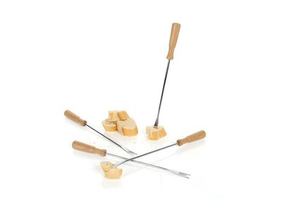 Oslo Set 4xfonduevork Eik 28.5x8x2.5cm 