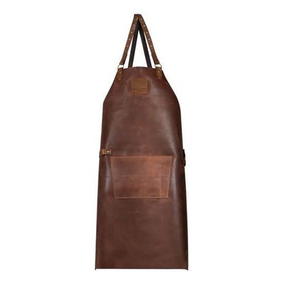 MR SMITH KEUKENSCHORT LEDER BRUIN POCKET 