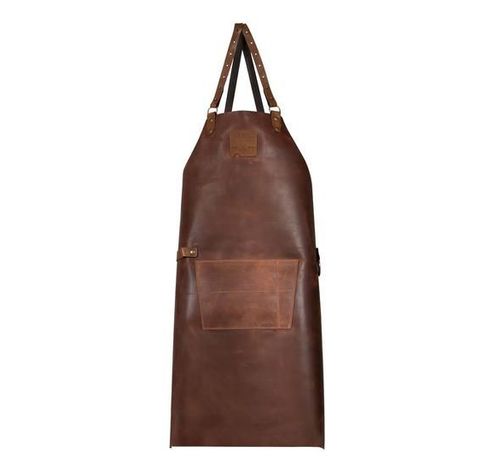 MR SMITH KEUKENSCHORT LEDER BRUIN POCKET  Boska