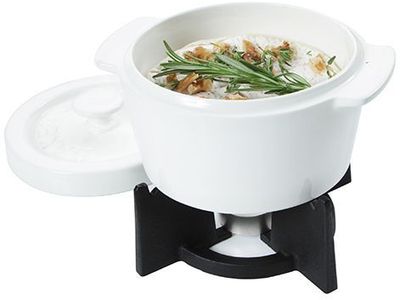 CHEESEBAKER OVENPOT WIT 400ML-HOUDER