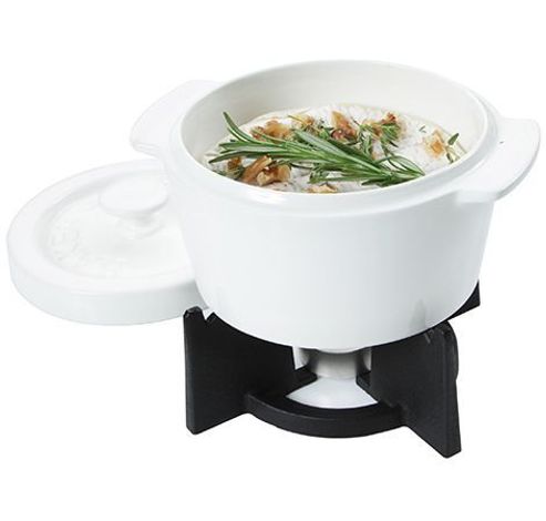 CHEESEBAKER OVENPOT WIT 400ML-HOUDER  Boska