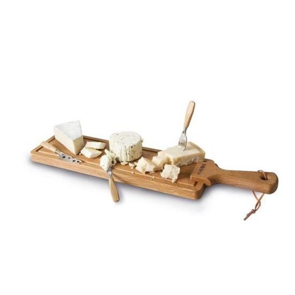 Boska FRIENDS CHEESESET PLANK MET 3 KAASMESJES