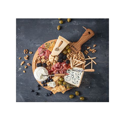 Friends Cheeseset Plank D30 Met 3 Kaasmesjes  Boska