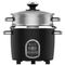 Sauté Rijstkoker 1.4L / 7cups met RVS binnenpan en stoomaccessoires. 