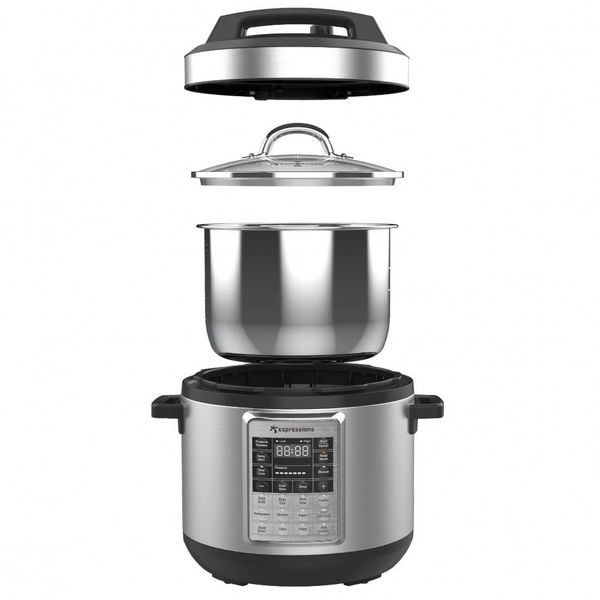 Smart Pressure Cooker met RVS binnenpan 5,7L inclusief sous-vide functie 