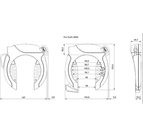 Antivol de cadre 4960 Pro Tectic  Abus