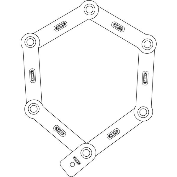 Abus Vouwslot Bordo uGrip 5700/80 lime SH