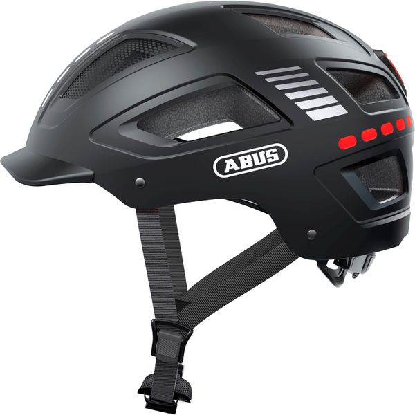 Abus Helm Hyban 2.0 LED signal black XL 58-63cm