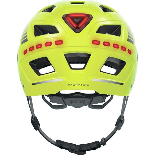 Abus Helm Hyban 2.0 LED signal yellow XL 58-63cm