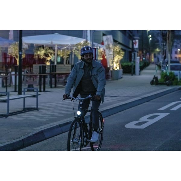 Abus Helm Hyban 2.0 LED signal silver XL 58-63cm