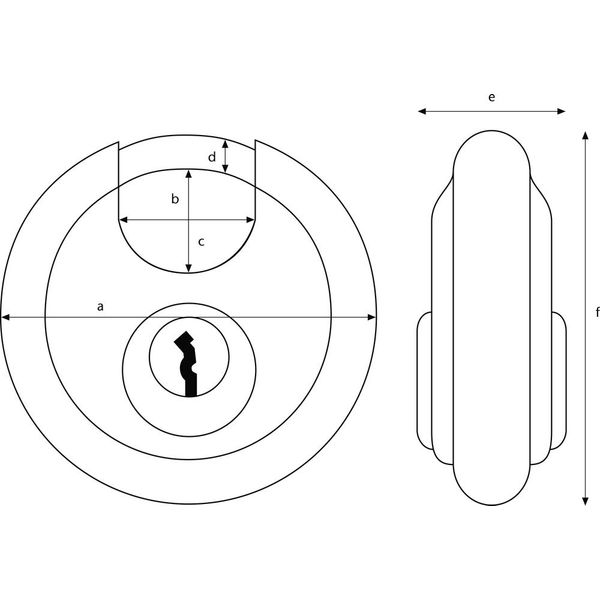 Abus Hangslot discus 24IB/60