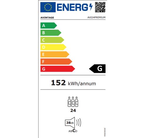 AVI24PREMIUM Wijnserveerkast 24 flessen  Avintage