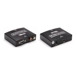 G&BL 6241 adapter VGA-HDMI met audio signaal zwart 