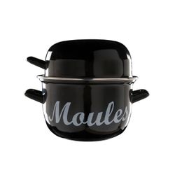 Moules Mosselpot 1,2kg Zwart 2,8l D18cm Afgerond 