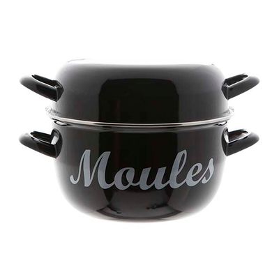 Moules Mosselpot 4kg Zwart Nieuw D24cm   Cosy & Trendy for Professionals