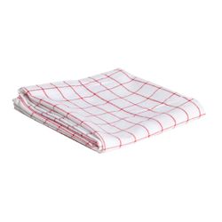 Cosy & Trendy for Professionals Keukenhanddoek Grove  Ruit Rood-wit 100 Katoen 72x50cm-72gr/m²