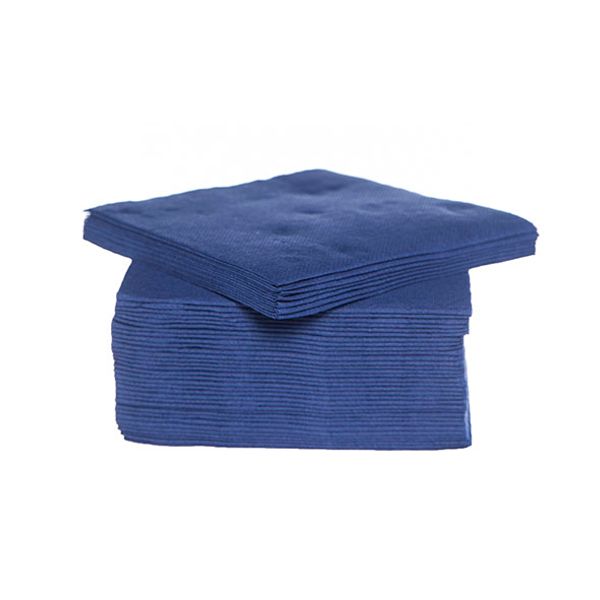 Cosy & Trendy for Professionals Ct Prof Serviet Tt S40 25x25cm Bleu Nuit Papier Textiel-touch