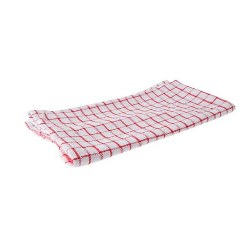 Keukenhanddoek Vk Set6 68x68cm Rood 100 Katoen 83gr  Cosy & Trendy for Professionals