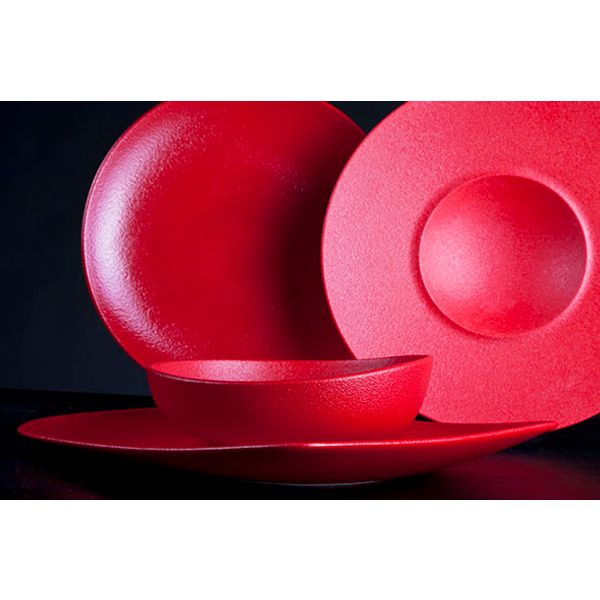 Cosy & Trendy for Professionals Dazzle Red Plat Bord D27cm Elevated Coupe